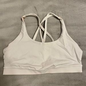 White lululemon energy bra